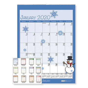 House of Doolittle™ Recycled Seasonal Wall Calendar, Earthscapes Illustrated Seasons Artwork, 12 X 12, 12-month (jan To Dec): 2022 freeshipping - TVN Wholesale